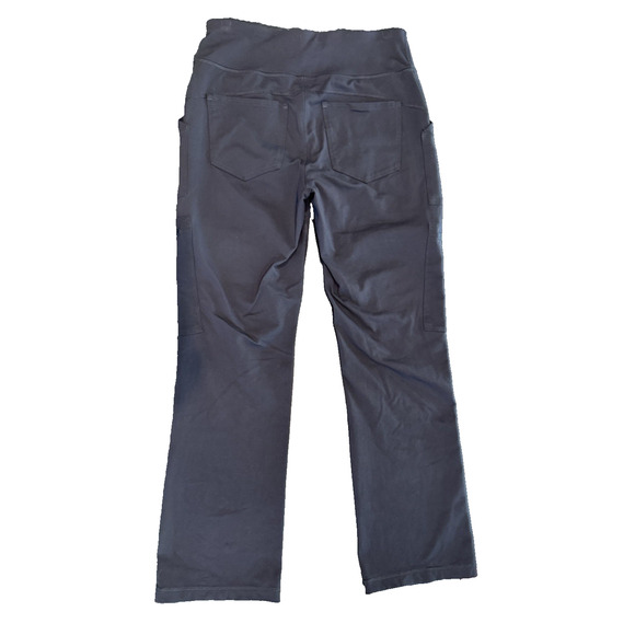 DULUTH TRADING CO Womens Small Black Pants Pull-On w/ Zippered Pockets Stretch - Picture 5 of 12